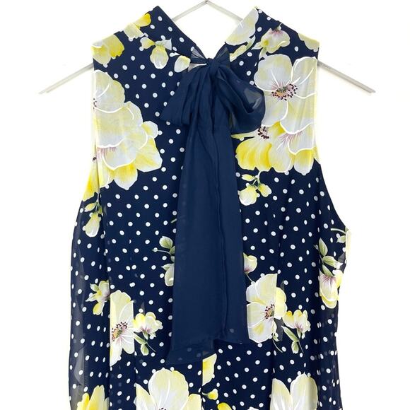 Signature by Robbie Bee Mock-Neck Chiffon A-Line Dress - Picture 7 of 8
